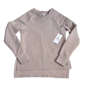 Nine West Active Long Sleeve Pullover Top Size Small Beige Cream NEW MSRP $62
